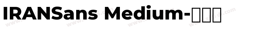 IRANSans Medium字体转换